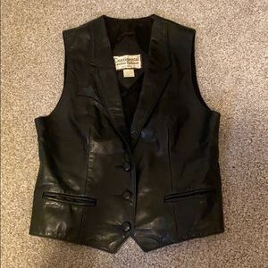 Vintage leather vest